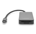 Miniatyrbild 3 av 7: Digitus, USB-C kortläsare, 2 portar, hög hastighet, DA-70333