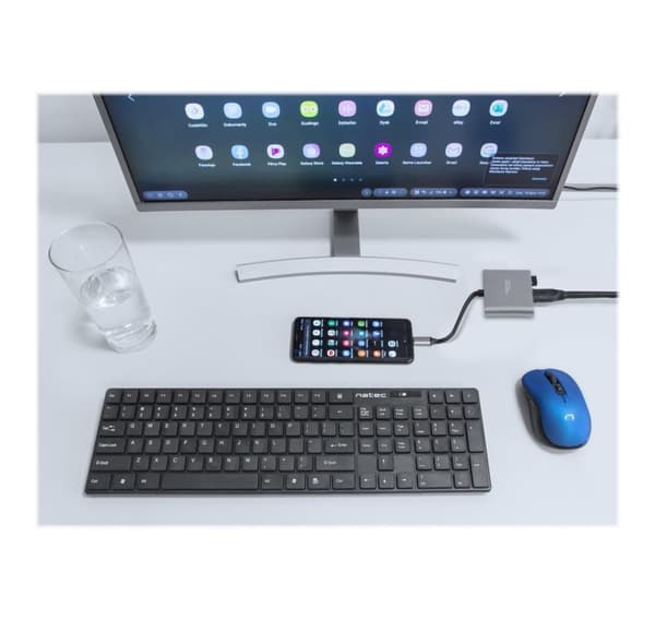 Natec, USB-C Dock, USB-C Multiport Adapter, NMP-1607