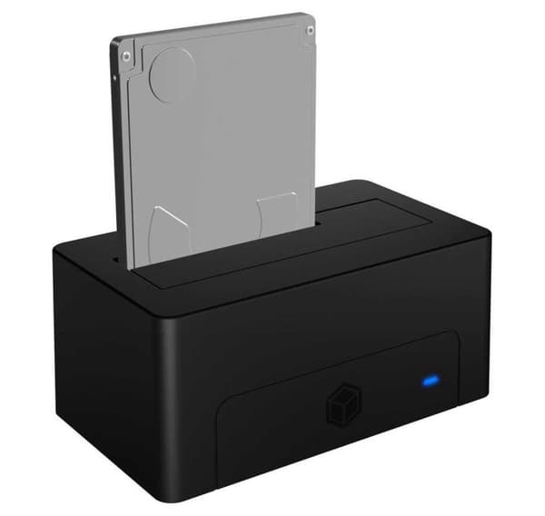 Raidsonic, Icy Box, IB-1121-U3 dockingstation til 1x 2,5"/3,5" SATA I/II/III, USB 3.2 Gen 1, strømforsyning