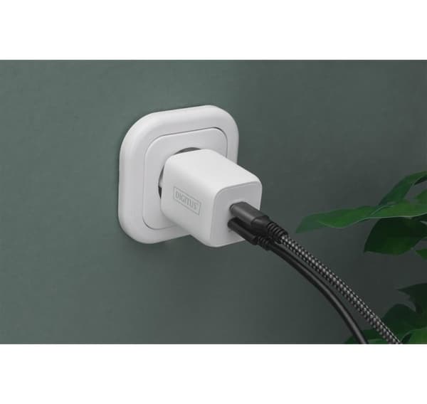 Digitus, USB-C-lader, 2-porter, 65W GaN