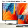 Miniatyrbild 4 av 6: NÖRDIC USB 4 förlängningskabel 2m 40Gbps 100W 8K60Hz