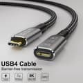 Miniatyrbild 6 av 6: NÖRDIC USB 4 förlängningskabel 2m 40Gbps 100W 8K60Hz