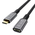 Miniatyrbild 1 av 6: NÖRDIC USB 4 förlängningskabel 2m 40Gbps 100W 8K60Hz