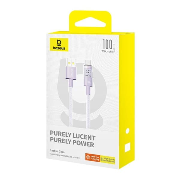 USB A til USB-C-kabel Baseus P10373002511-01 Lilla 2 m