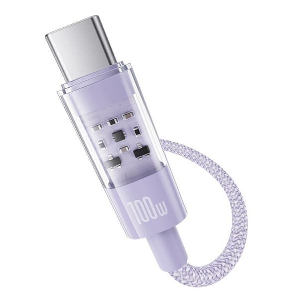 USB-C til USB-C-kabel Baseus P10373000511-01 Lilla 2 m