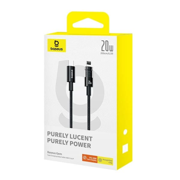 USB-C til Lightning-kabel Baseus P10373001111-01 Sort 2 m