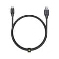 Miniatyrbillede 1 af 2: USB A til USB-C-kabel Aukey CB-AC2 BK Sort 2 m
