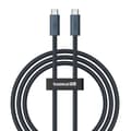 Miniatyrbillede 1 af 8: USB-C til USB-C-kabel Baseus P10311803111-00 Sort 1 m