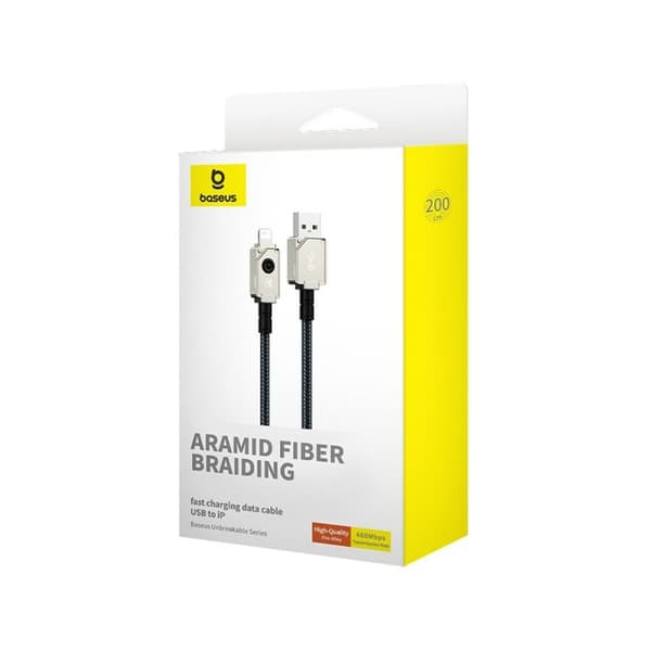Kabel USB till Lightning Baseus P10355802111-01 Svart 2 m