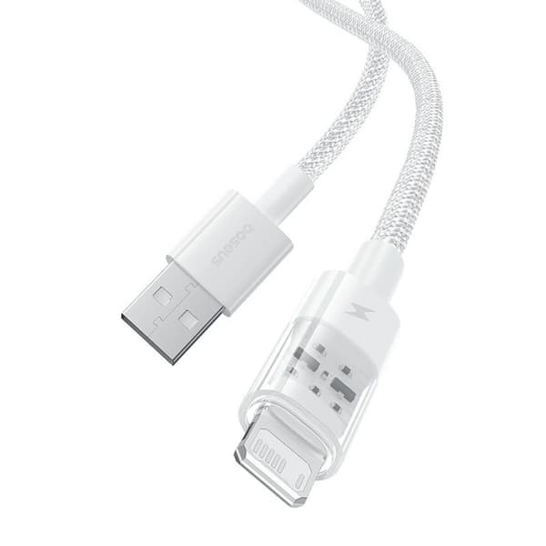 Kabel USB till Lightning Baseus P10373003211-01 Vit 2 m