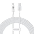 Miniatyrbild 1 av 7: Kabel USB till Lightning Baseus P10373003211-01 Vit 2 m