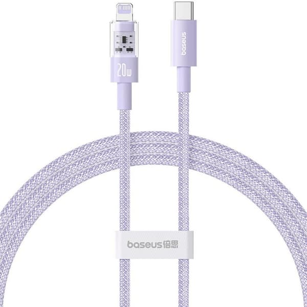 USB-C - Lightning kaapeli Baseus P10373001511-00 Purppura 1 m