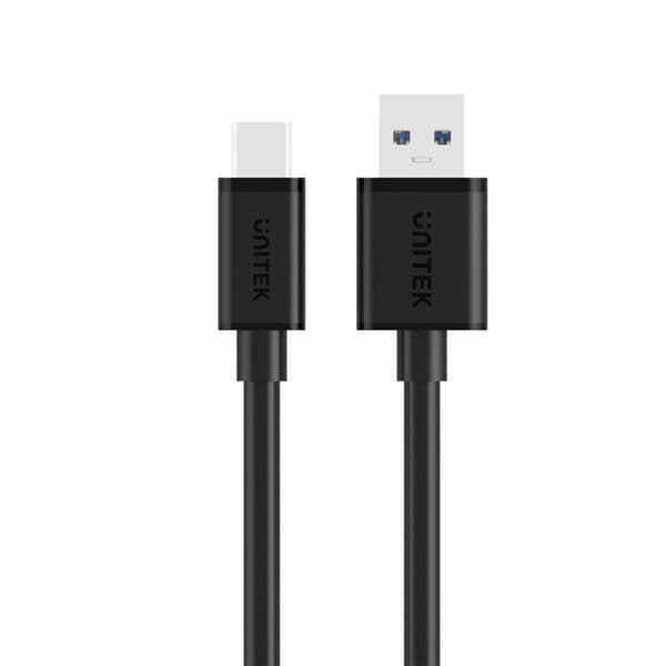 USB A - USB C kaapeli Unitek Y-C474BK+ Musta 1 m