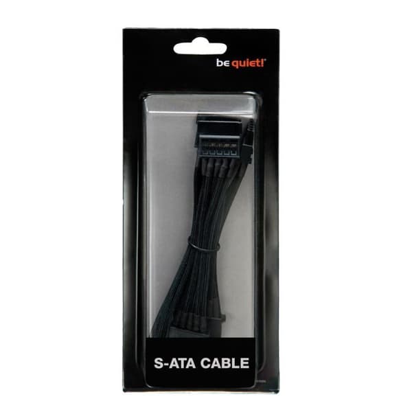 var tyst SATA-strömkabel CS-3440 - Svart - Längd 42 cm - 4xSATA-kontakter
