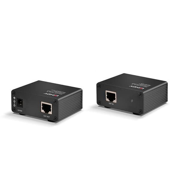 Extender Audio Digital - LINDY - Cat.6 - TosLink och Koaxial - 150m - PoC och Samtidig Utgång