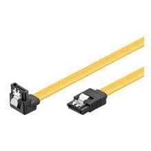 Wentronic 95024 SATA-kabel - 1m - 90 graders kontakt - Gul