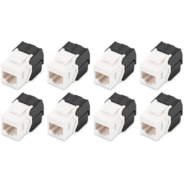 Modul Keystone Cat 6 - DIGITUS - RJ45 - 1 Gbit/s - 250 MHz - Oskärmad - 8 stycken