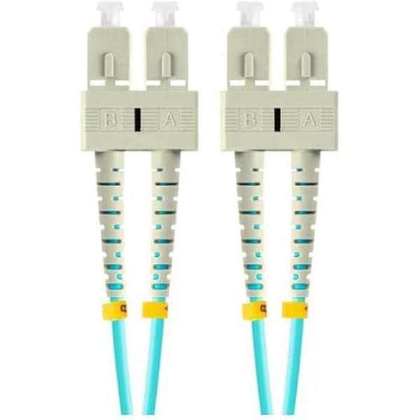 Fiber optic cable - LANBERG - LENGTH - 5M - SC/UPC - Duplex OM3 50/125 - Blue color