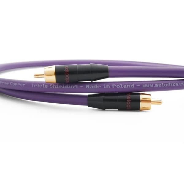 Melodika MDCX10 Koaxial digital kabel 1RCA-1RCA 1 meter - Lila