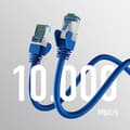 Miniatyrbild 2 av 2: Patchkabel RJ45 - EFB-ELEKTRONIK - Kategori 7 - 25 m - RJ45-kontakt Cat.6a - Blå färg