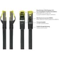 Miniatyrbild 2 av 2: Ethernet-kabel - PYTHON - Cat. 7 - 10 m - RNS-skydd - Vävt nylon