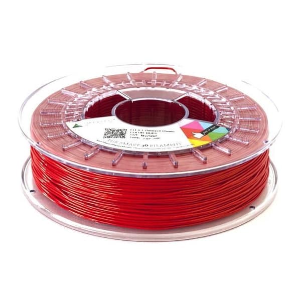 SMARTFIL, smflx0re0 a075, Elastisk och Flexibel Filament för 3d-skrivare, 1.75 mm, 750 G, Ruby - SMFLX0RE0A075