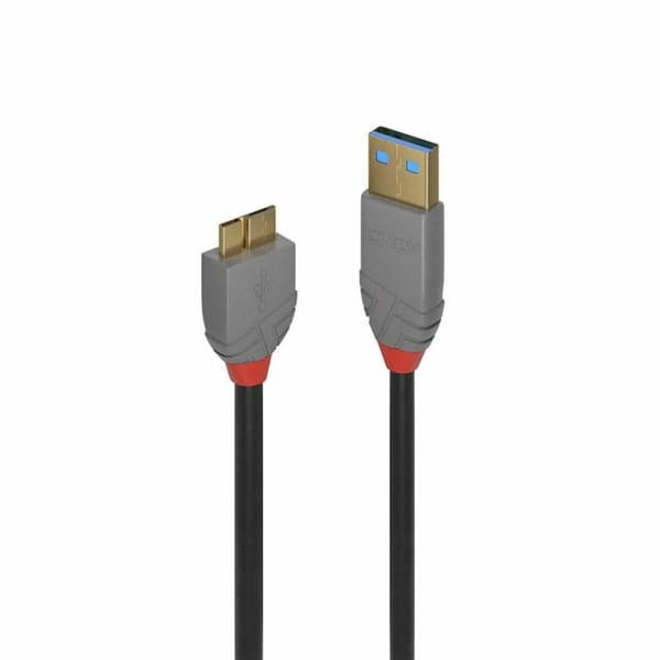 USB-kabel LINDY 36768 Svart 3 m