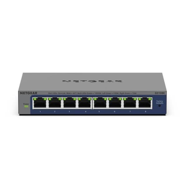 USB-kabel Netgear GS108E-400EUS Grå