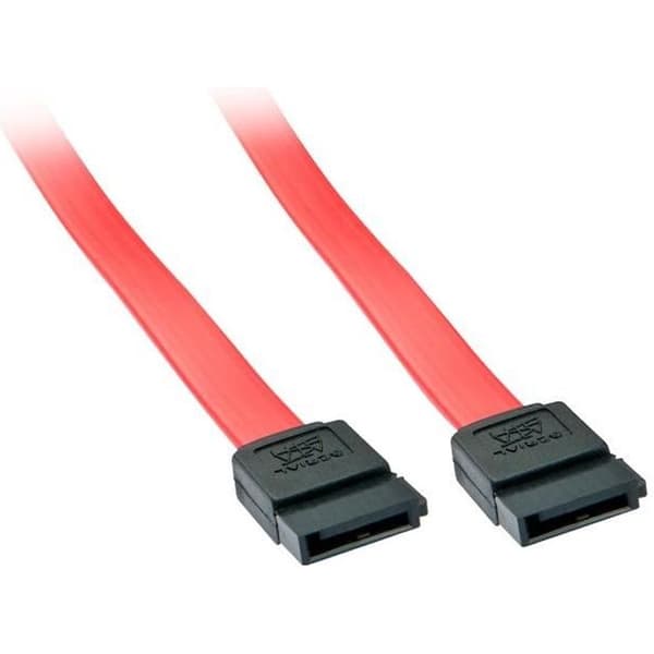 Lindy SATA-kabel - Röd - 50 cm - Serial ATA 150/300/600 för anslutning av Serial-ATA / SAS-enheter