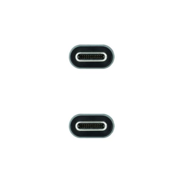 USB-C-kabel NANOCABLE 10.01.4300 50 cm Svart