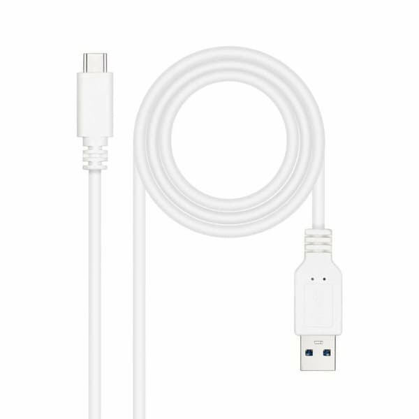 USB-C-kabel till USB NANOCABLE 10.01.4002-W 2 m Vit