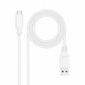 Miniatyrbild 2 av 3: USB-C-kabel till USB NANOCABLE 10.01.4002-W 2 m Vit