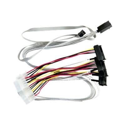 Internkabel SAS - ADAPTEC - Mini SAS HD 4x 36 stift - 80 cm - 4 vägar - SAS-kontakt 29 stift