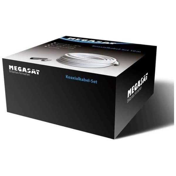Megasat 100148, F, F, 50 m, Vit, 75 Ohm, Koppar