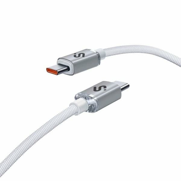 USB-C till USB-C Kabel Subblim SUBCAB-C06011 2 m Vit