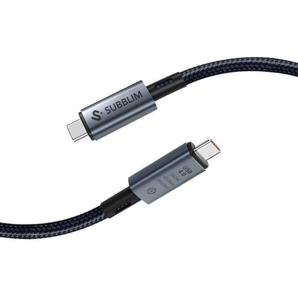 USB-C till USB-C Kabel Subblim SUBCAB-C24010 1,5 m Svart