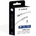 Miniatyrbild 5 av 5: USB-C till USB-C Kabel Subblim SUBCAB-C10011 2 m Vit