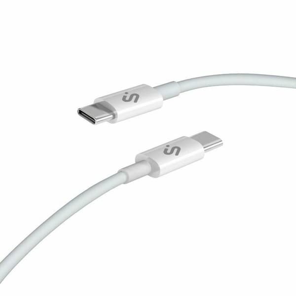 USB-C till USB-C Kabel Subblim SUBCAB-C10011 2 m Vit