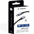 Miniatyrbild 5 av 5: USB-C till USB-C Kabel Subblim SUBCAB-C10002 2 m Svart