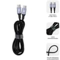 Miniatyrbild 2 av 5: USB-C till USB-C Kabel Subblim SUBCAB-C10002 2 m Svart