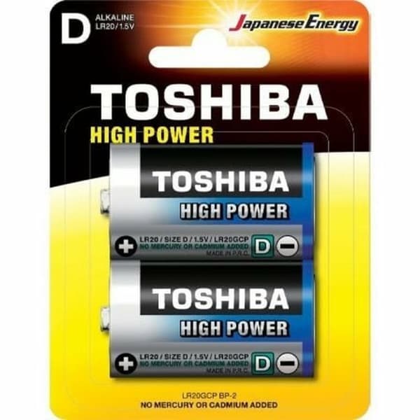 Genopladelige batterier Toshiba LR20GCP BP-2 1,5 V