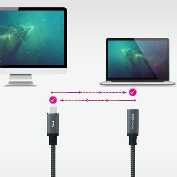 USB-kabel NANOCABLE 10.01.4501-L150-COMB
