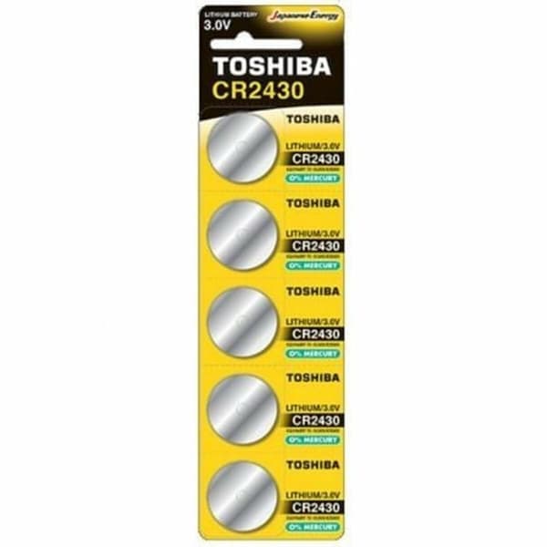 Genopladelige batterier Toshiba CR2430-PW-BP-5 3 V