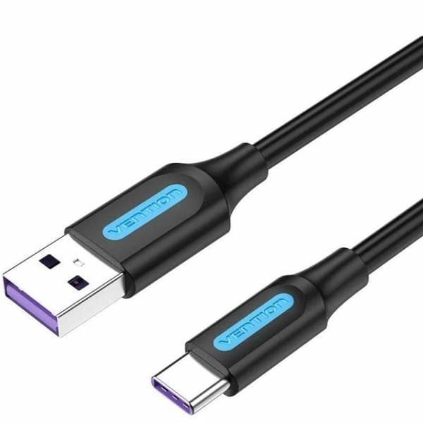 USB-kabel Vention CORBI Svart 3 m