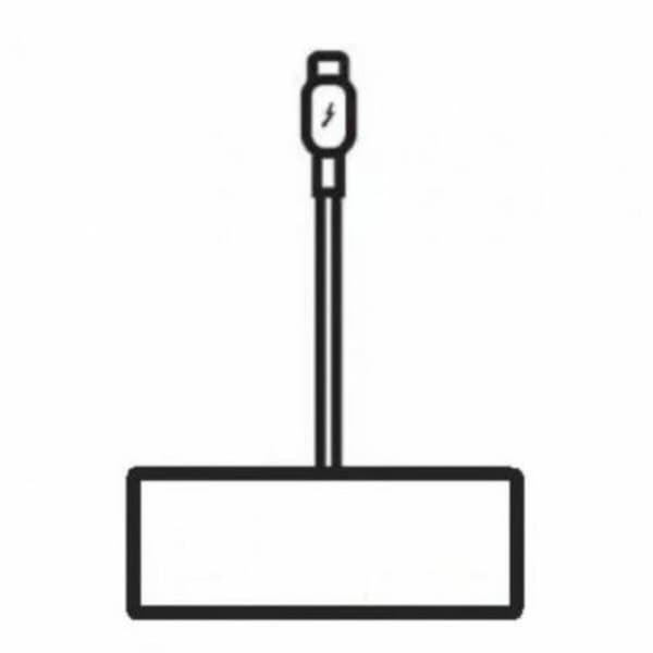 USB-kabel Apple Hvid