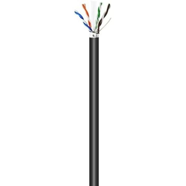 Vattentät utomhus nätverkskabel RJ45 Kat.6 FTP Rigido AWG24 Svart 100 m - AISENS - A135-0673