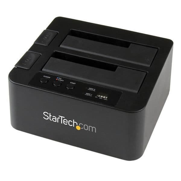 Duplicator och Dockningsstation - STARTECH - SDOCK2U33RE - eSATA/USB 3.0 - Svart - 2,5/3,5 tum