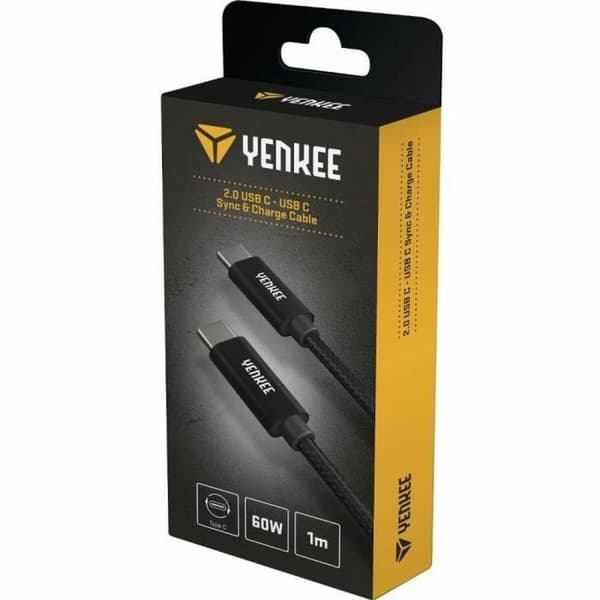 USB-C-kabel Yenkee YCU C101 BK 1 m