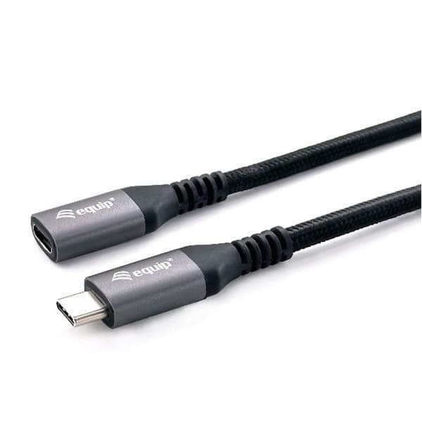 USB-C - USB-C kaapeli Equip 128370 50 cm Musta