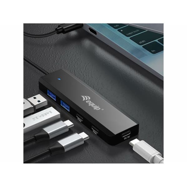 USB-keskitin Equip 12896407101 Musta